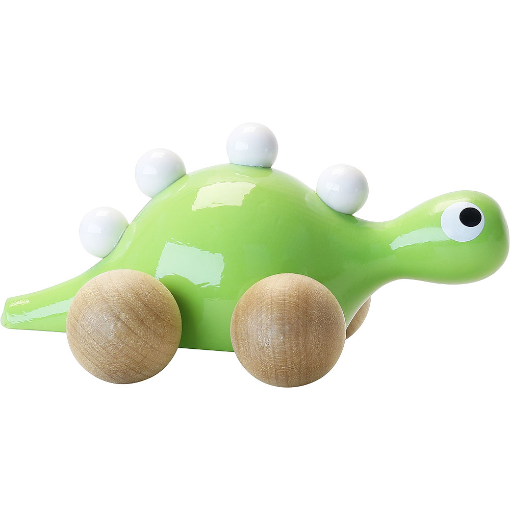 Vilac Dřevěný dinosaurus na kolečkách zelený (obrázek 4)