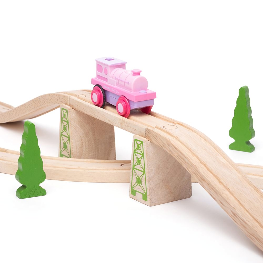 Bigjigs Rail Elektrická lokomotiva Silná růžovka (obrázek 5)