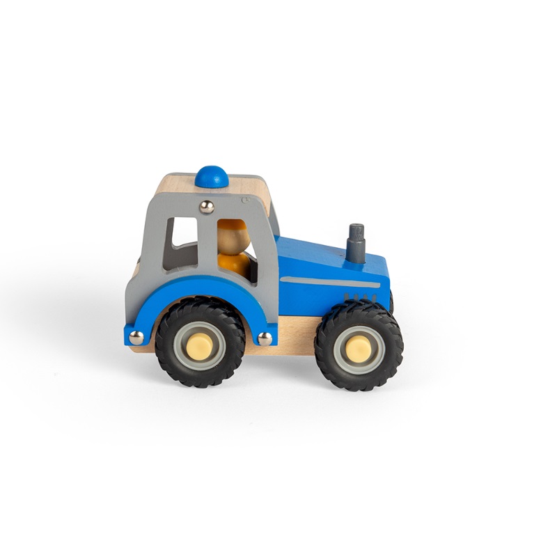 Bigjigs Toys Traktor modrý (obrázek 3)