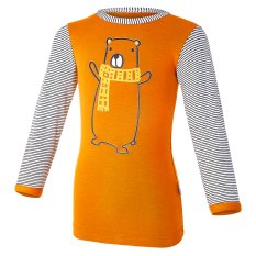 Tričko šmyk obrázok DR Outlast® - medová-medveď/pruh