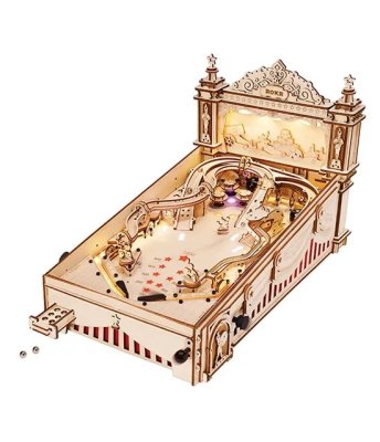 RoboTime Puzzle 3D en bois de flipper mécanique