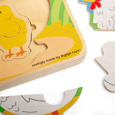 Bigjigs Toys Puzzle Lebenszyklus Huhn