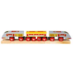 Bigjigs Rail Eurostar Schnellzug + 3 Schienen