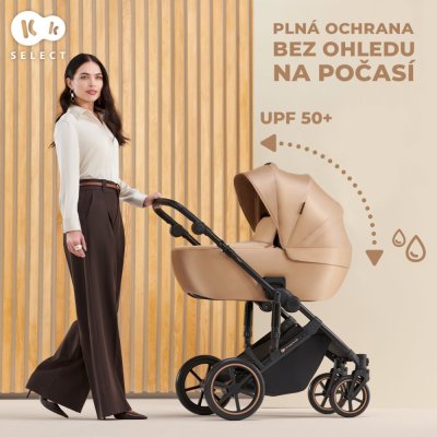 KINDERKRAFT SELECT Kinderwagen kombiniert 3 in 1 Prime 2 Dunkelgrün, Premium
