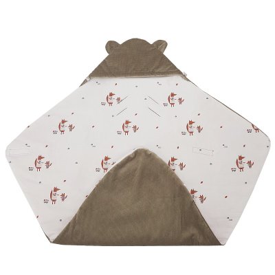 EKO Fußsack Wickel für Autositz VELVET Fox 110x100 cm