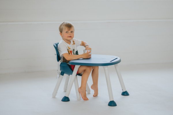 Sedia da pranzo per bambini 2 in 1 Grow - Blu