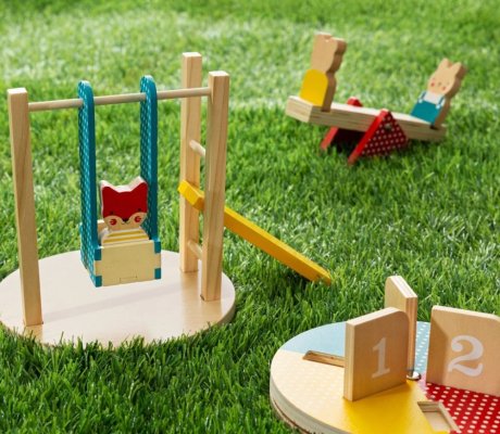 Petit Collage Leseni set Na igrišču