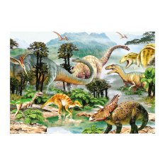 Dino Puzzle A dinoszauruszok élete 100 darabos