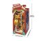 RoboTime Puzzle 3D Suporte para Livros Miniatura de Casa Alameda de Natal