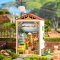RoboTime Puzle 3D de madera Miniatura de casa Tienda de frutas