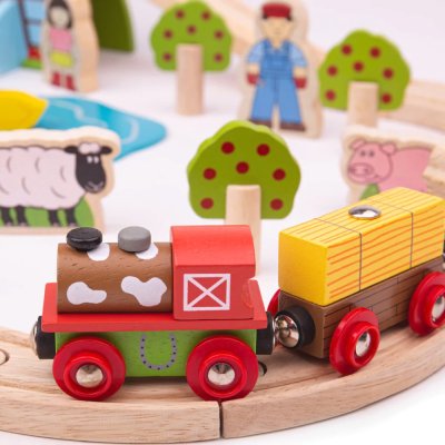 Bigjigs Rail Tren de madera - Granja