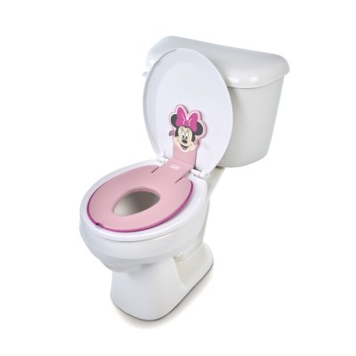 BRIGHT STARTS Flip & Sit™ MINNIE MOUSE™ Toilettensitzverkleinerer mit Klebefunktion, 18m+, bis 23kg