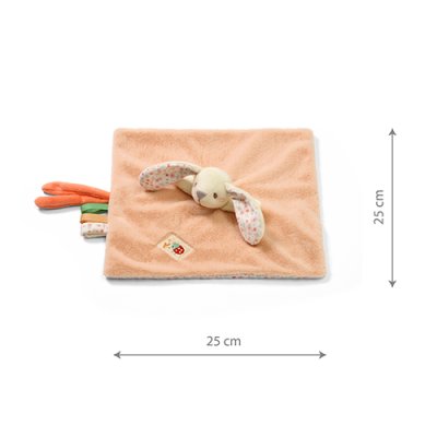 BABYONO Leżaczek i kocyk 2 w 1 Baby Bunny 0m+