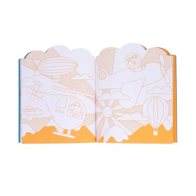Petit Collage Livro de Colorir com Autocolantes de Veículos