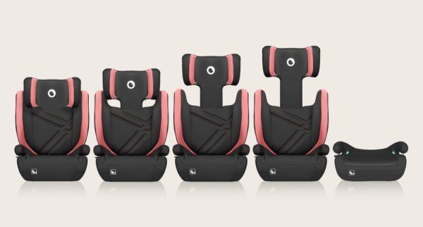 LIONELO Bilbarnstol Hugo i-Size (100-150 cm) Pink Baby