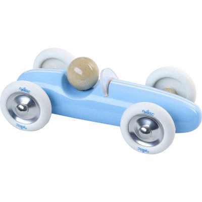 Vilac Houten Auto Grote Grand Prix Vintage Lichtblauw