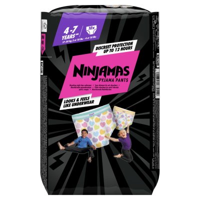 NINJAMAS Spodnie od piżamy Serduszka, 10 szt., 7 lat, 17kg-30kg