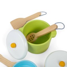 Bigjigs Toys Set di stoviglie da 7 pezzi