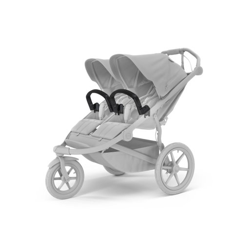 THULE Sisarusrattaat Urban Glide Double musta/pehmeä beige setti XXL