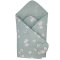 EKO doppelseitiges Baumwolltuch Dogs Stars Mint 75x75 cm