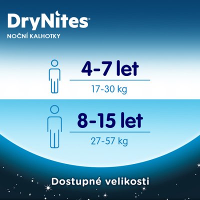 HUGGIES® DryNites Einwegwindelhöschen für Mädchen 4-7 Jahre (17-30 kg) 10 Stk