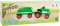 small foot Houten tractor met aanhanger groen
