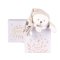 Doudou Coffret Cadeau Peluche d'attache ours avec bonnet beige 25 cm