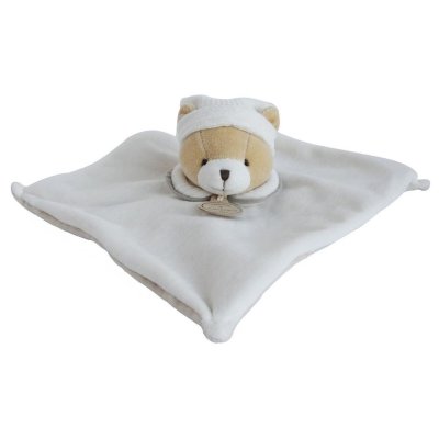 Set cadou Doudou, Ursuleț de pluș gri, 25 cm