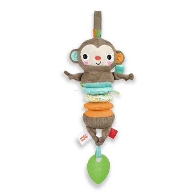 BRIGHT STARTS Spielzeug mit Melodie am C-Ring Pull, Play & Boogie™ Affe 0m+