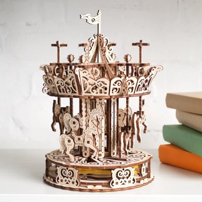 Ugears Puzzle 3D in legno meccanico Giostra