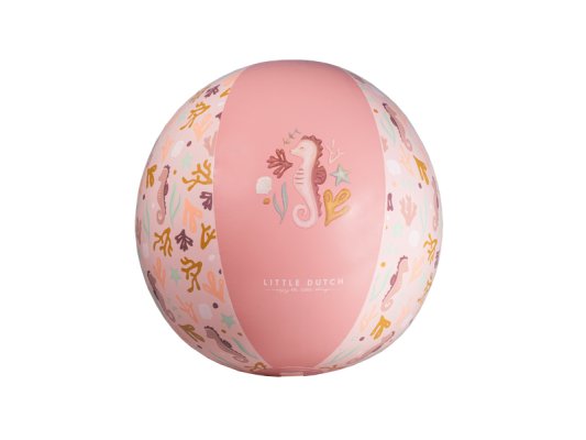 LITTLE DUTCH Míč nafukovací Ocean Dreams Pink