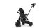 Rowerek trójkołowy QPLAY Elite Platinum Black, 6 w 1, wiek 10-72 miesięcy
