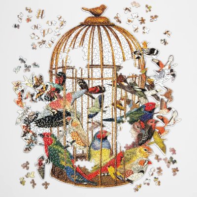 Galison Puzzle Vogelkäfig 750 Teile