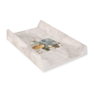 CEBA BABY Wickelauflage 2-seitig mit fester Platte (50x70) Ultra Light Cosy Hippo