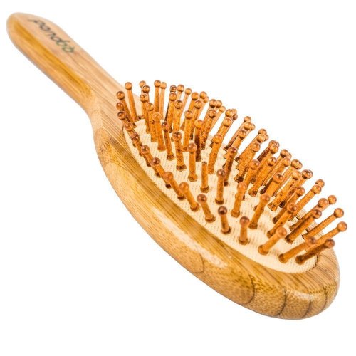 Cepillo de pelo de bambú con cerdas naturales