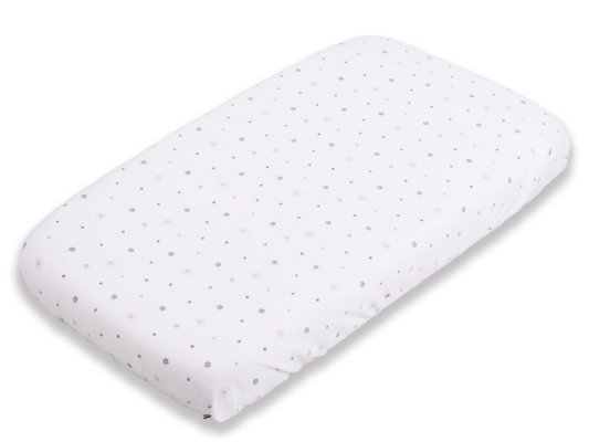 BABYMATEX Wasserdichtes Jersey-Spannbettlaken mit Print - Sterne 60 x 120 x 10 cm