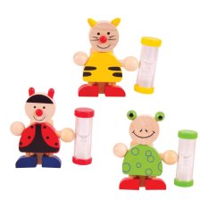 Bigjigs Toys Suport pentru periuță de dinți cu clepsidră 1 buc