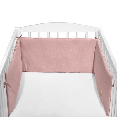 KLUPS Bettschutzgitter Samt rosa 180x30 cm