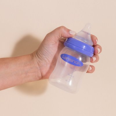 LANSINOH Babyflasche mit NaturalWaveTM-Sauger (M) 240 ml