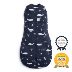 ERGOPOUCH Otulacz i śpiworek 2w1 Cocoon Whale 0-3 m, 3-6 kg, 2,5 tog