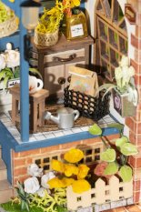 RoboTime Drewniane puzzle 3D Miniatura Domku Podwórko Marzeń