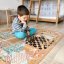 Kinderteppich aus Kork - Tiere aus dem Wald und Gesellschaftsspiele für Kinder