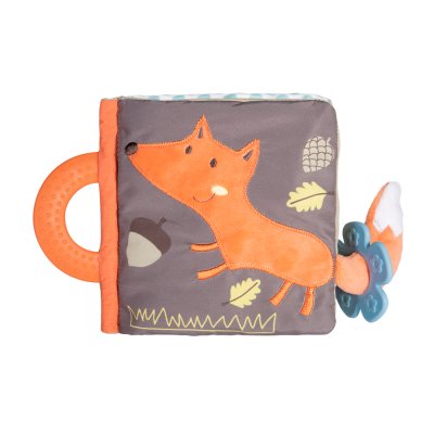 CANPOL BABIES Boek educatieve pluche FOX