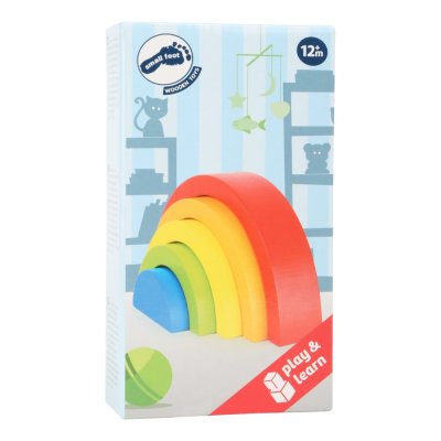 small foot Stapelwürfel Regenbogen