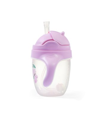 BABYONO Kubek edukacyjny ze słomką Motyl 6m+