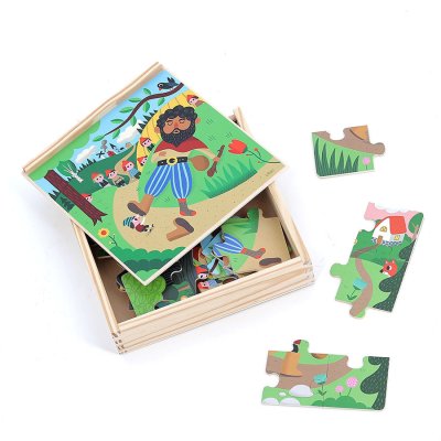 Vilac Holzpuzzle Däumling 4 in 1