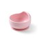 BABYONO Silicone bowl with suction cup - pink 6m+