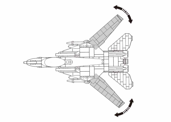 Sluban Modellbausteine M38-B0755 Jagdflugzeug F-14 Tomcat