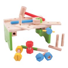 Bigjigs Toys Workbench with Tools and Hammering Bench