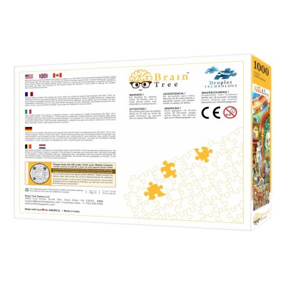 Puzzle Brain Tree Bibliotecă acasă 1000 piese